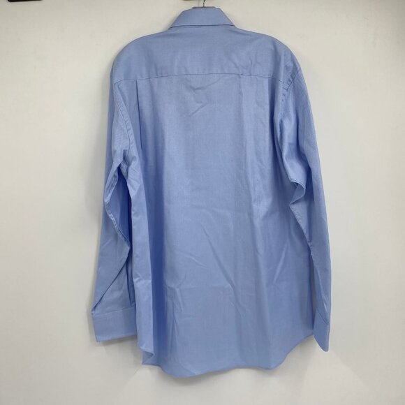 David Donahue Blue Casual Button Up Shirt | Size 16 Regular - Picture 2 of 5